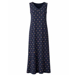 J.JILL BOTTOM TIER CASUAL STRETCH SOFT SUMMER DOTTED MIDI LENGTH TANK DRESS SZ.S